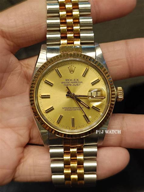 rolex 36mm champagne dial 16013|rolex oyster steel dial.